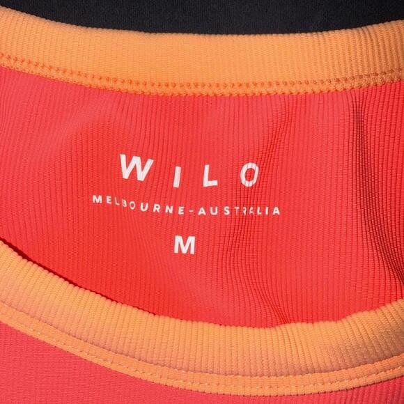 Wilo Australian Brand Women's Active Tank Bra Orange Pink Neon Athleisure Medium - Picture 3 of 11